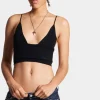 Ribbed Knit Bra Top