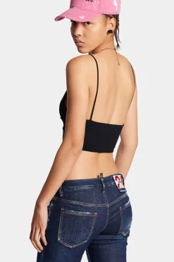 Ribbed Knit Bra Top