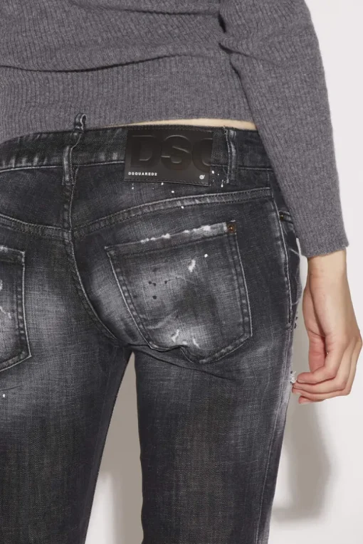 Ripped Knee Wash Jennifer Jeans