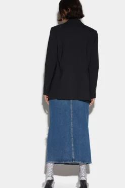Ripped-Knee Skirt