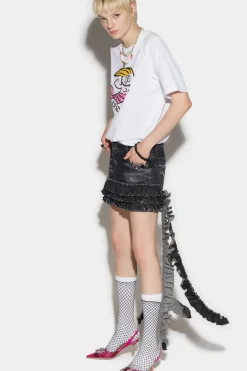 Rouched Mini Skirt