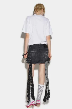 Rouched Mini Skirt