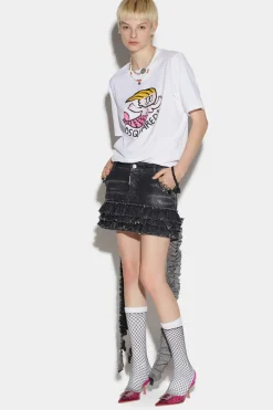 Rouched Mini Skirt