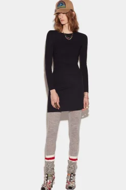 Ruched Long Sleeve Mini Dress