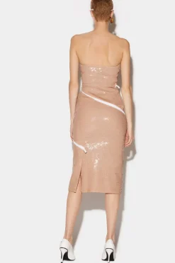 Sequinned Asymmetric Dress