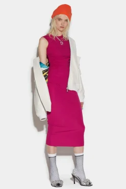 Shirred Long Dress