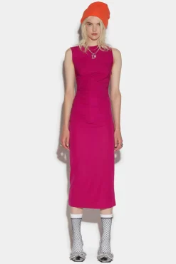 Shirred Long Dress