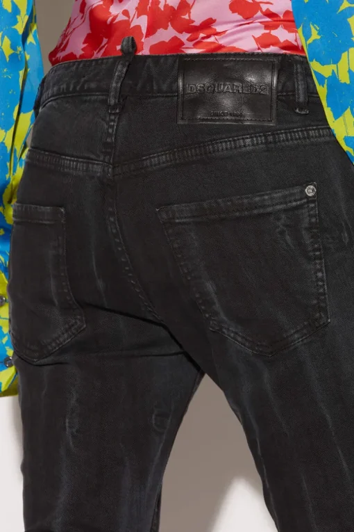Smoke Black Bull Wash Cool Girl Cropped Jeans