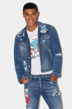 Smurfs Boxy Jeans Jacket