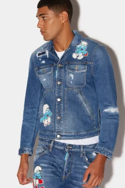 Smurfs Boxy Jeans Jacket