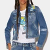 Smurfs Boyfriend Jeans Jacket