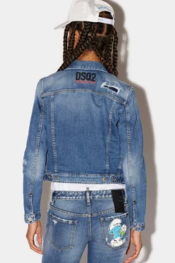 Smurfs Boyfriend Jeans Jacket