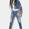 Smurfs Medium Ripped Wash Jennifer Jeans