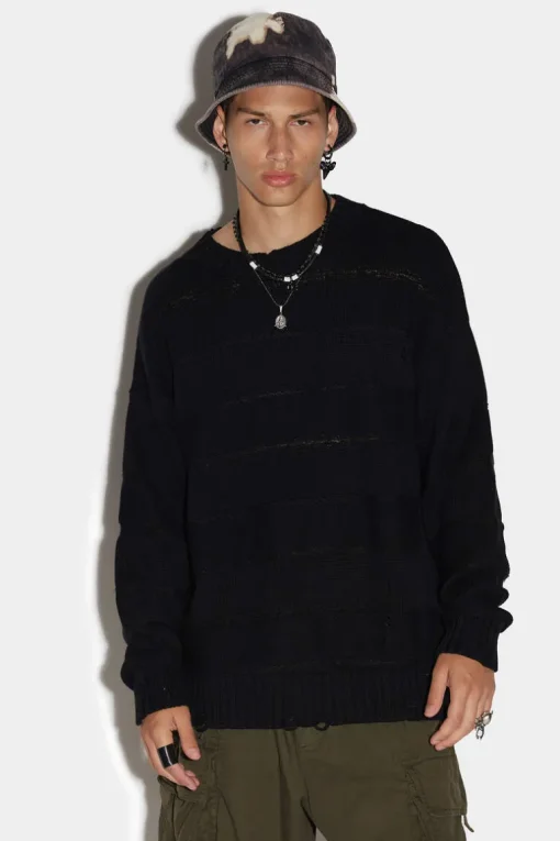 Stripe Destroy Knit