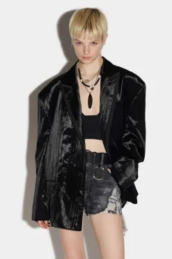 Stripe 80S Double-Breasted Blazer