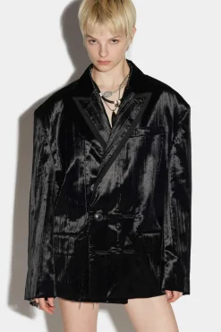 Stripe 80S Double-Breasted Blazer