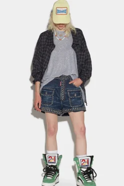 Studded Baggy Shorts