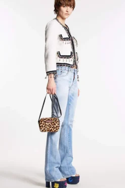 Super Fade Light Wash Medium Waist Flare Jeans