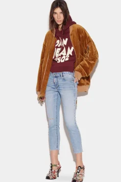 Twiggy Light Wash Medium Waist Cropped Jeans