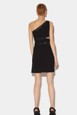 Zip-Detail Mini Dress
