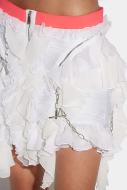 Zipped Mini Skirt
